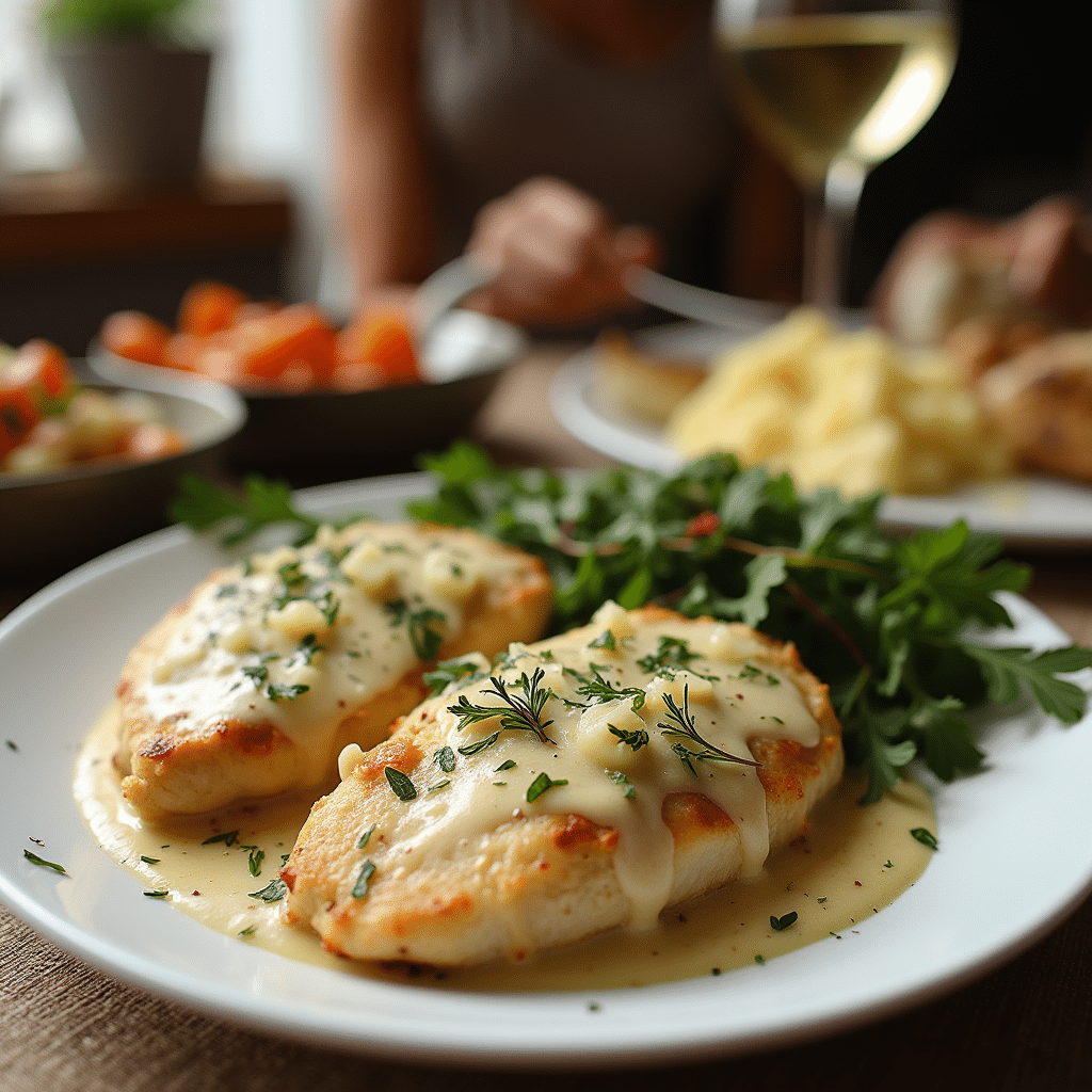 How to Serve Creamy Garlic Chicken