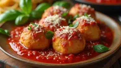 Chicken Parmesan Meatballs Recipe